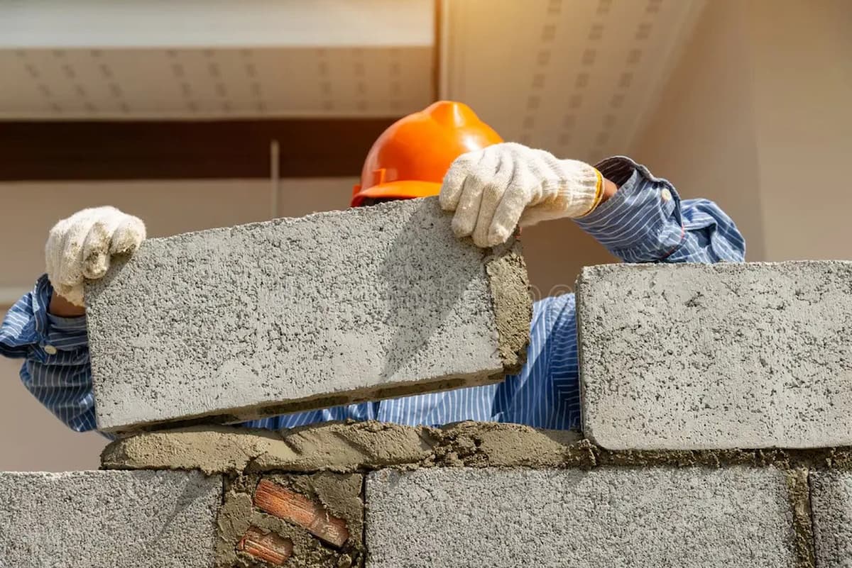 Reparación de una pared de concreto